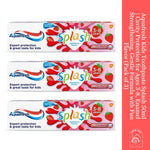 Kids Toothpaste Splash 50ml | Cavity Protection for Ages 3-8, Enamel Strengthening, Gentle Formula with Fun Flavor (Pack of 3)