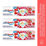 Kids Toothpaste Splash 50ml | Cavity Protection for Ages 3-8, Enamel Strengthening, Gentle Formula with Fun Flavor (Pack of 3)