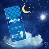 Always Maxi Night Profresh | Ultra Absorbent with Odor Protection for Night Use – 3 Pack Bundle (Total 27 Pads) + Sanitary Bag