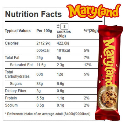 Cookie Bundle Pack - Maryland Double Chocolate, Caramel & Choco Chip Cookie 200g x Pack of 3