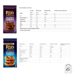 Foxs Cookie Selection - Half Coated Chunkie 175g, Triple Chunkie 180g, Milk Chunkie 180g, White Chunkie Cookie 180g, Pack of 4