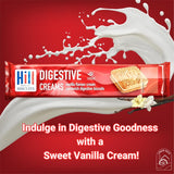 Hills Digestive Vanilla flavoured Cream Sandwich Biscuits 150g (Pack of 4)