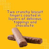 Fingers Biscuit Bars Multipack, Salted Caramel, White Chocolate, and Chocolate 9 x 20g (Pack of 3)