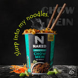 Linenvale Naked Bundle Egg Noodles - Thai Style Sweet Chilli, Chinese Style Chow Mein & Singapore Curry Noodles Pack of 3x75g