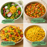 Canned-Corn Niblets Naturally Sweet – 3 x 198g, No Added Sugar, Crisp & Juicy, Ready to Eat!