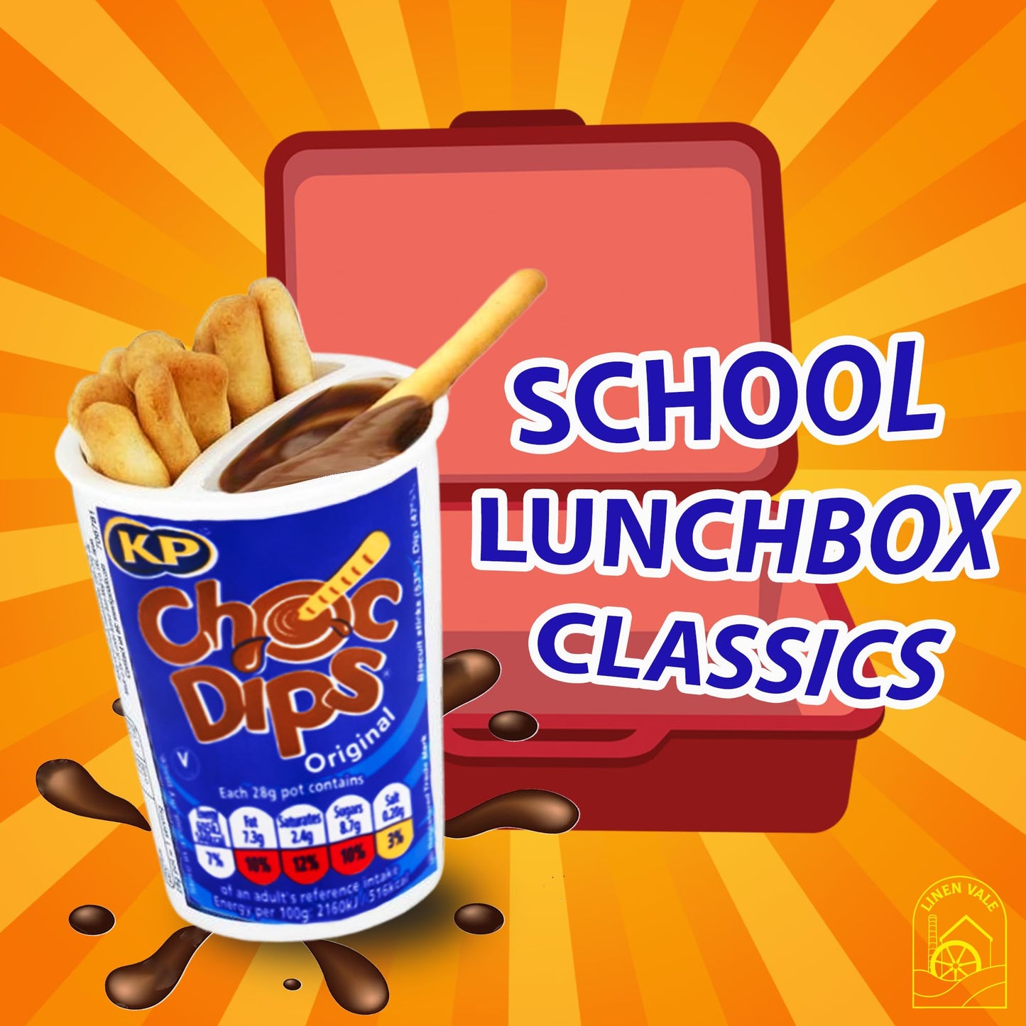 Chocolate Dipping Mini Bundle - Chocolate Dips 3x28g & Milk Dips 3x28g - Melted Milk & Chocolate with Biscuit Sticks