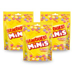 Starburst Minis Fruit Flavoured Pouch Bag, Pack of 3 x 137g