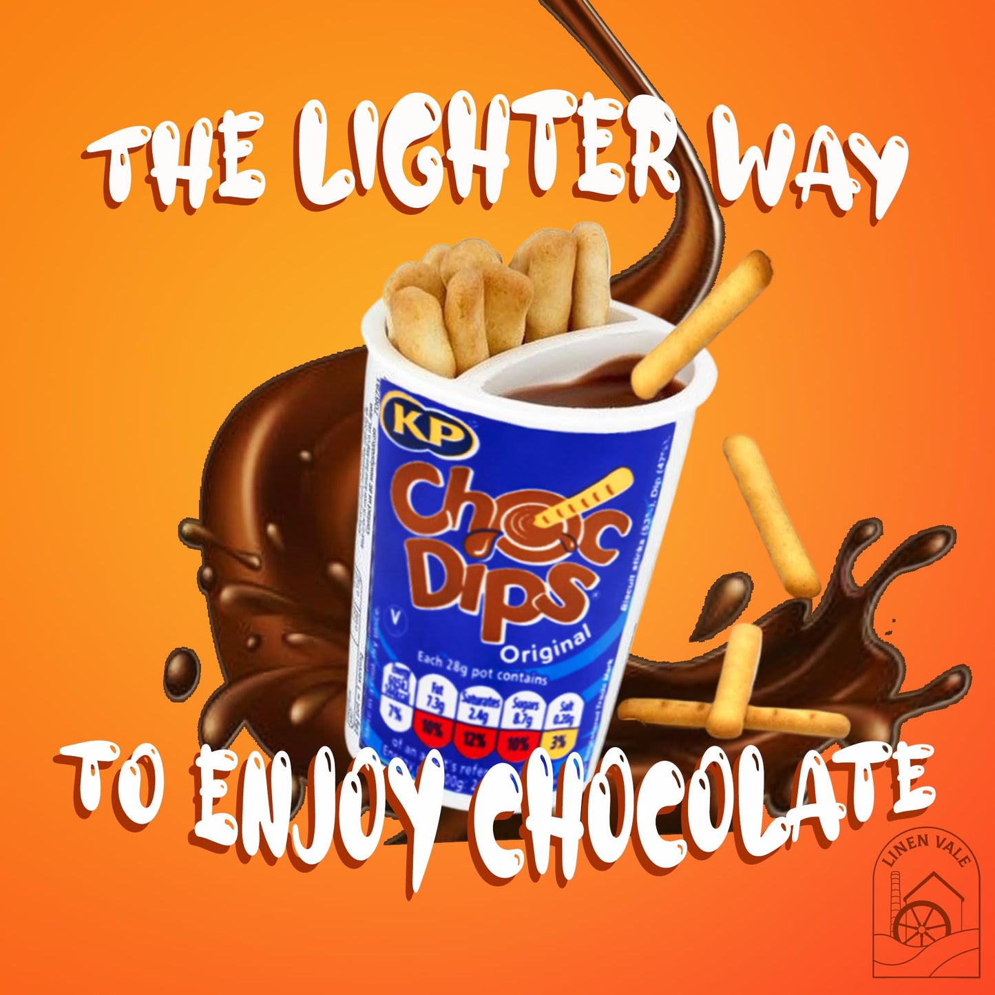 Chocolate Dipping Mini Bundle - Chocolate Dips 3x28g & Milk Dips 3x28g - Melted Milk & Chocolate with Biscuit Sticks