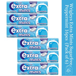 Peppermint Breath Mints Bundle – Extra Sugar-Free, 16 Pieces per Pack, Pack of 6 – Long-Lasting Fresh Breath