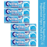 Peppermint Breath Mints Bundle – Extra Sugar-Free, 16 Pieces per Pack, Pack of 6 – Long-Lasting Fresh Breath
