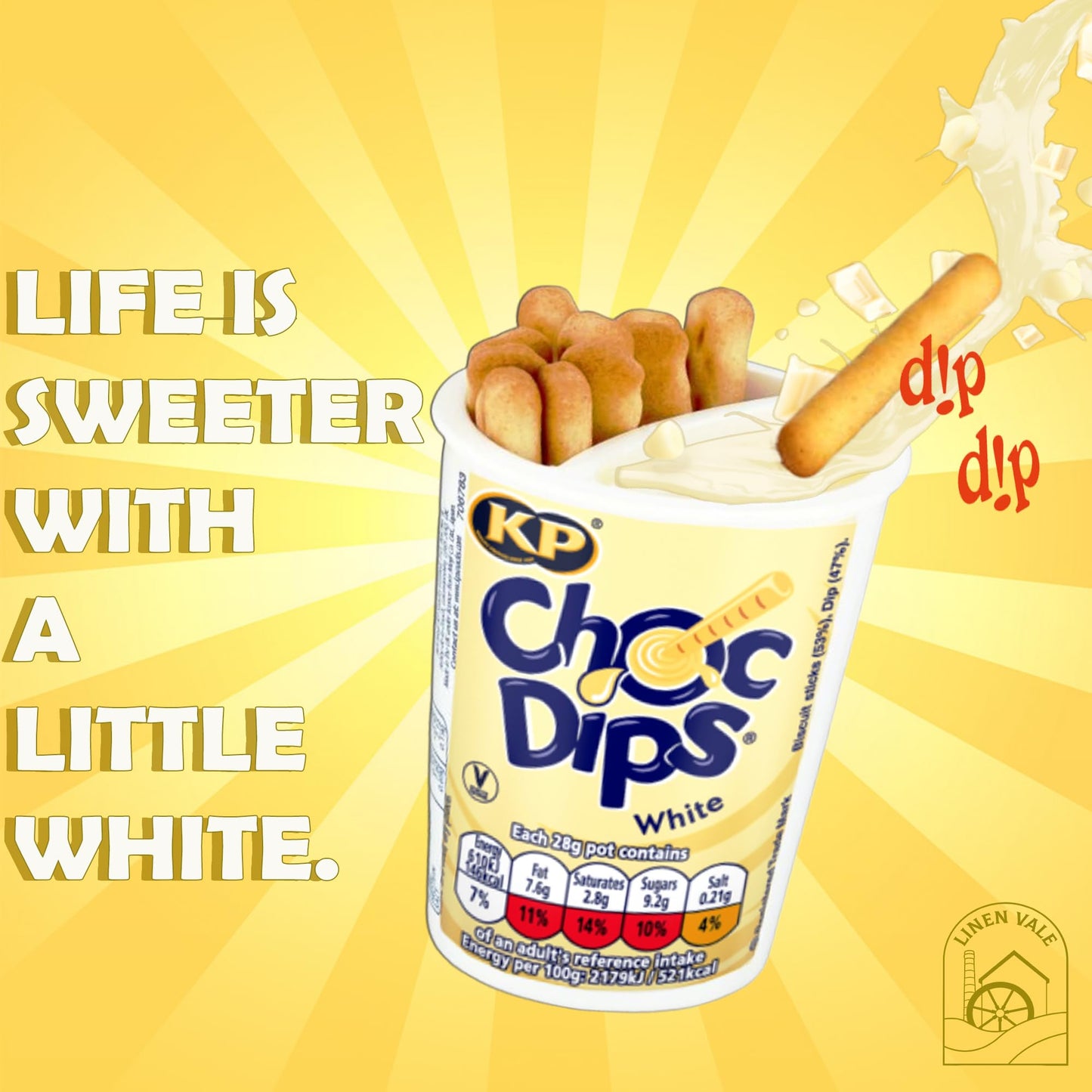 Chocolate Dipping Mini Bundle - Chocolate Dips 3x28g & Milk Dips 3x28g - Melted Milk & Chocolate with Biscuit Sticks