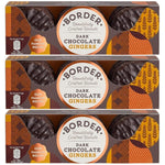 Linenvale Dark Chocolate Ginger Beautifully Crafted Biscuits Bundle - 150g x Pack of 3