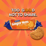 McVities' Fiery Ginger Nuts Cookies, 250g & Fruity Shortcake Biscuits, 200g (Pack of 4)