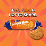 McVities' Fiery Ginger Nuts Cookies, 250g & Fruity Shortcake Biscuits, 200g (Pack of 4)