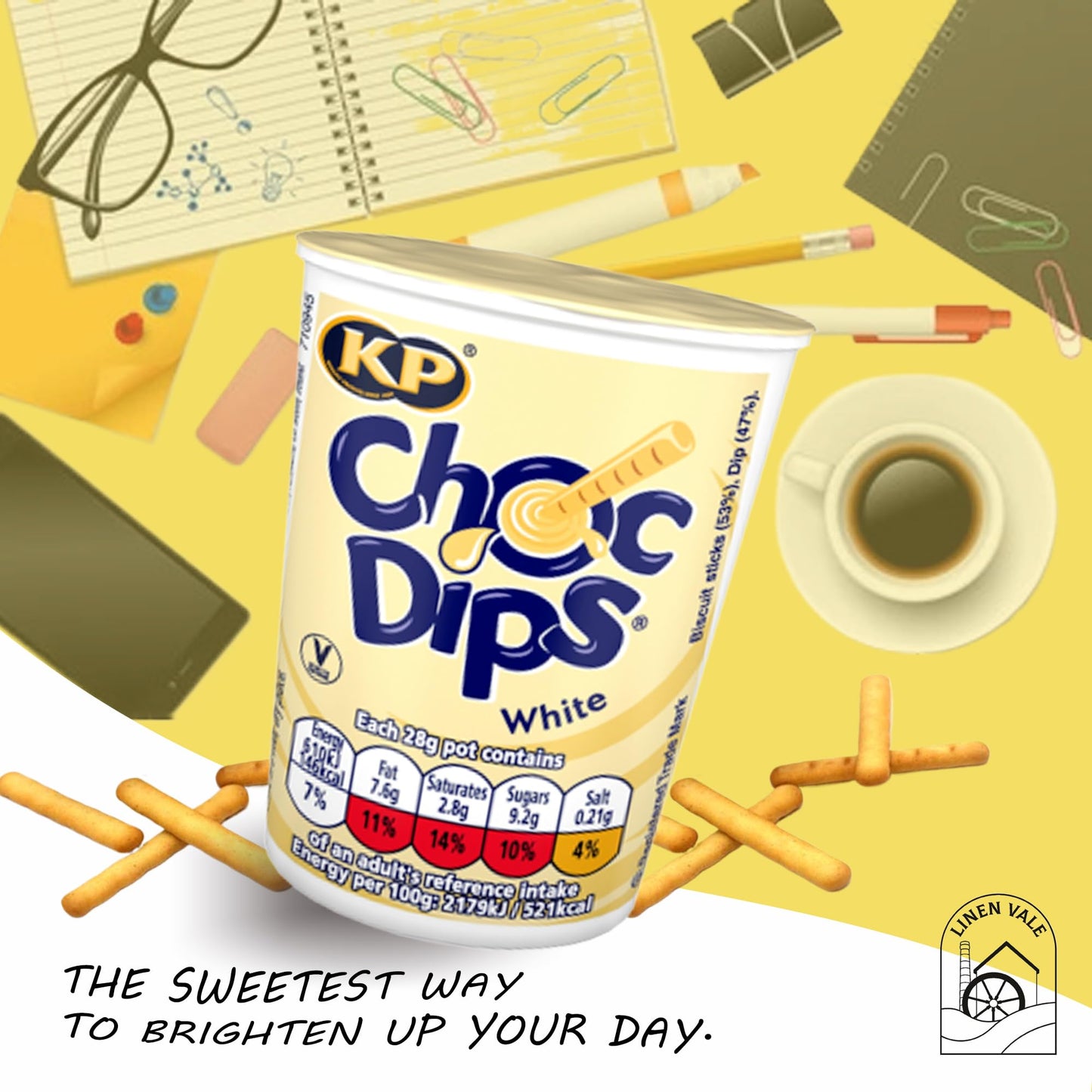 Chocolate Dipping Mini Bundle - Chocolate Dips 3x28g & Milk Dips 3x28g - Melted Milk & Chocolate with Biscuit Sticks