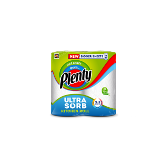 Plenty Ultra Sorb Kitchen Roll 2 Pack