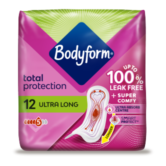 Bodyform Ultra Long Non Wings Sanitary Towels 12 Pack | No Wings