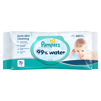 Pampers Harmonie 99% Water Baby Wipes 60 Pack | Baby Wipes