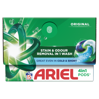 Ariel All-in-1 Pods 15 Pack | Washing Pods & Liquid