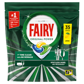 Fairy Original Dishwasher Tablets Lemon 35 Pack | Dishwasher Tablets