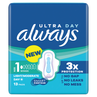 Always Ultra Normal Plus Sanitary Towels 13 Pack | Wings