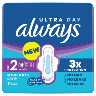 Always Ultra Long Sanitary Towels 11 Pack | Long with Wings