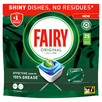 Fairy Original Dishwasher Tablets 25 Pack | Dishwasher Tablets