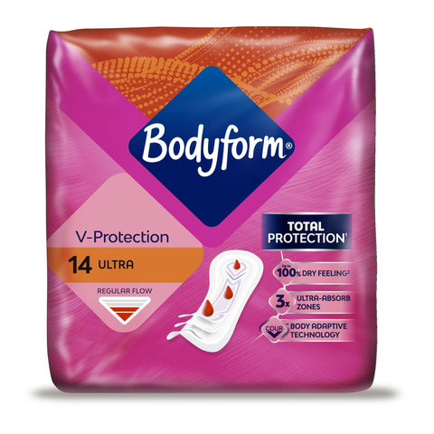 Bodyform Ultra Normal Sanitary Towels - 14 Sanitary Towels
