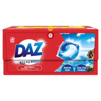 Daz All-in-1 Pods 24 Pack | Washing Pods & Liquid