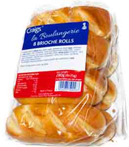 Craigs Plain Brioche Rolls