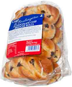 Craigs Choc Chip Brioche Rolls