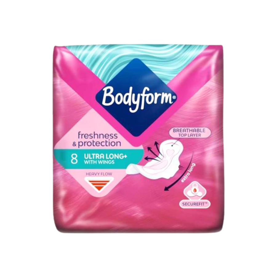 Bodyform Ultralong+ Wings Towels 8's
