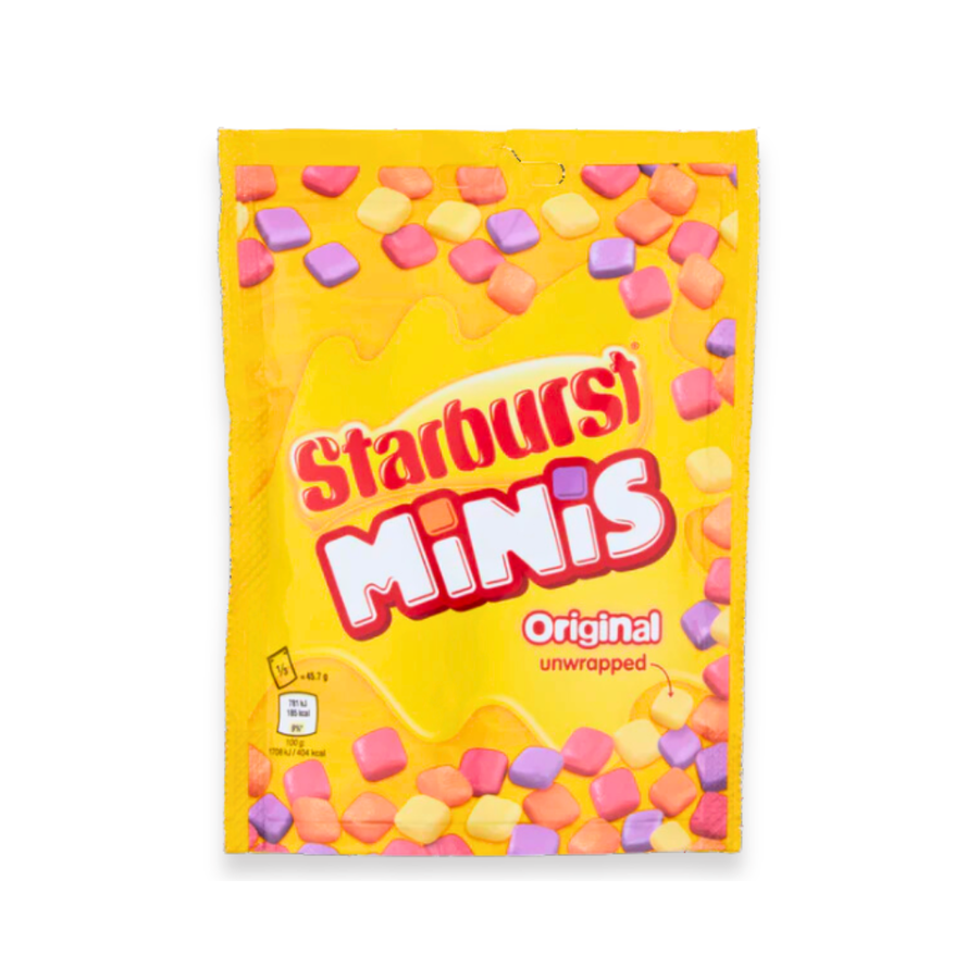 Starburst Minis Fruit-Flavoured Candy Pouches – Pack of 3 (137g)