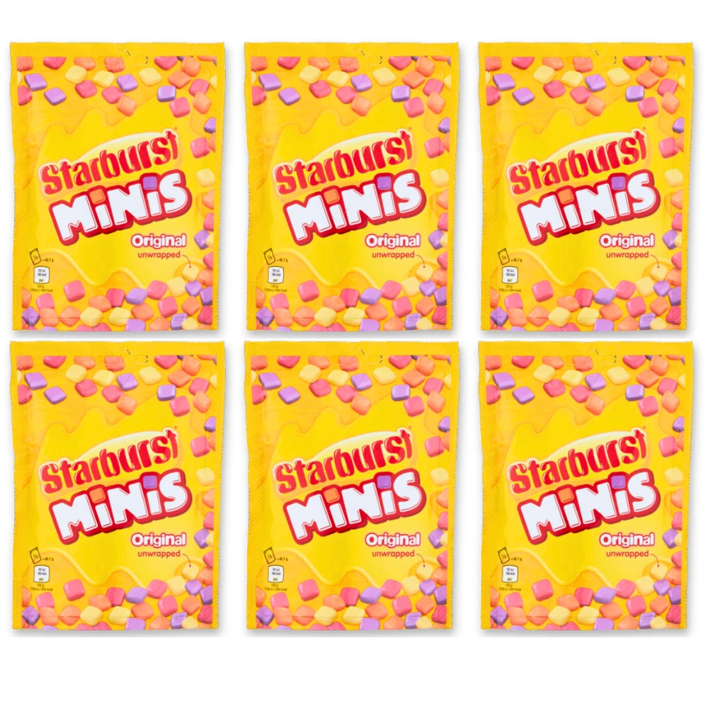 Starburst Minis Fruit-Flavoured Candy Pouches – Pack of 3 (137g)