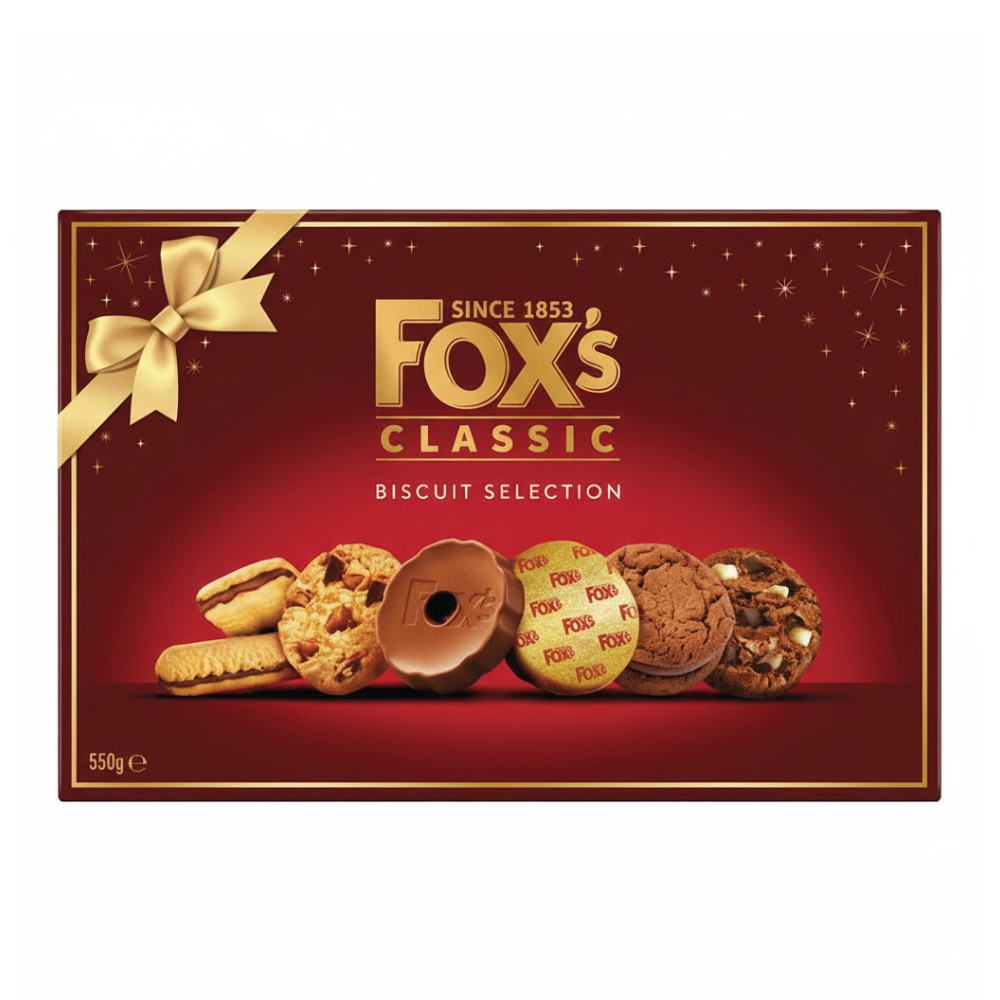 Foxs Biscuits Chocolates Biscuit Selection Box - 550g Biscuits Gifts Foxes Fabulously Special Chocolate Box Of Biscuits Gift Set