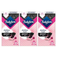 Bodyform Black Panty Liners 84 Pack