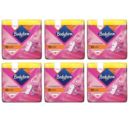Bodyform Cour-V Ultra Normal Sanitary Towels Without Wings 10'S (Pack of 4)