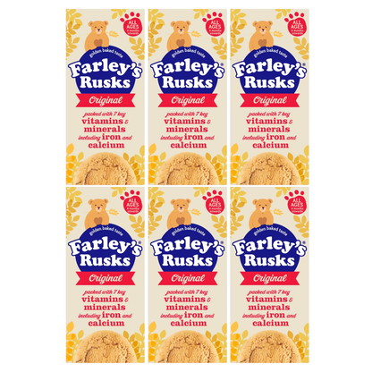 Farley’s Original Baby Rusks – Golden Baked, Vitamin-Rich Cookies (3 Packs)
