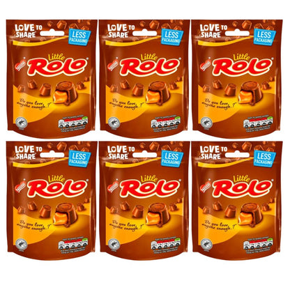 Little Rolo Caramel Milk Chocolate Sharing Pouch – Chewy Golden Toffee Centres (103g)