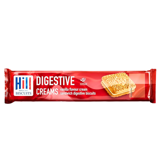 [new]Hills Digestive Vanilla flavoured Cream Sandwich Biscuits 150g (Pack of 4)