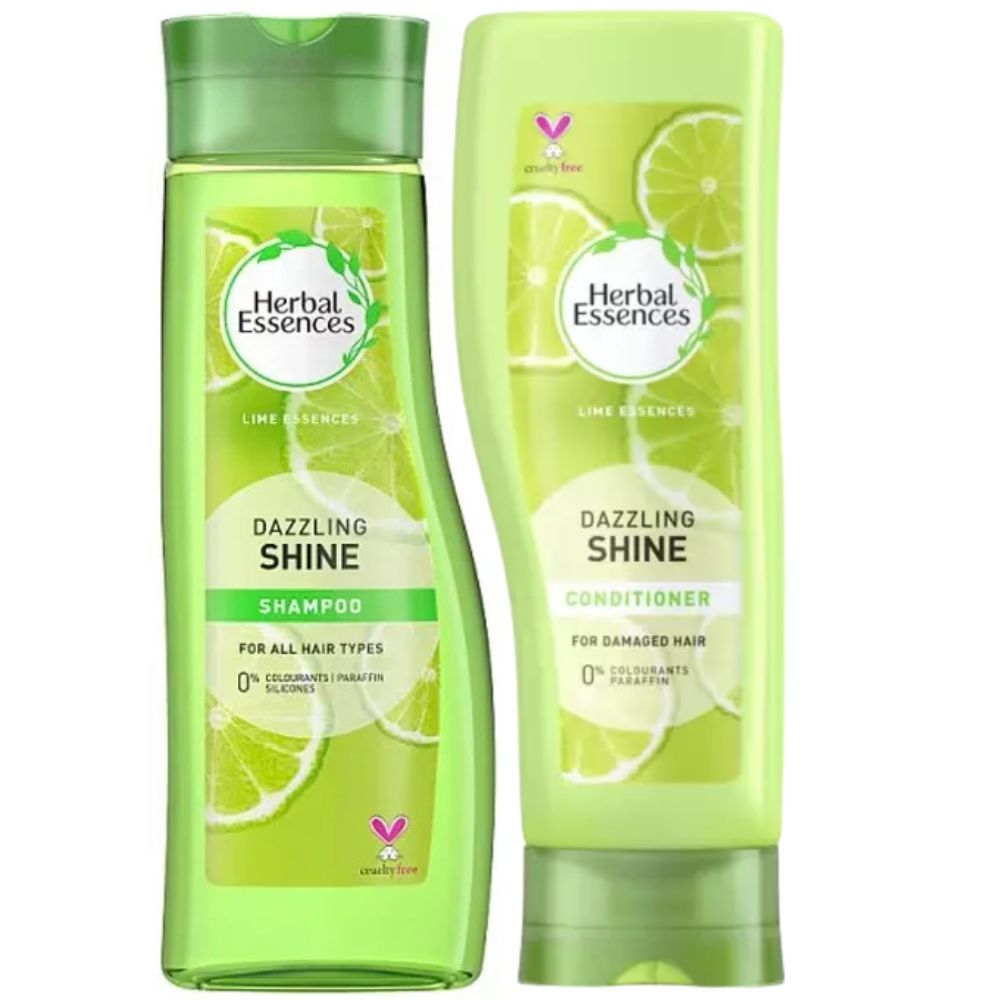 Herbal Essence Calamansi Shampoo and Conditioner for Women, Dazzling Shine for All Types of Hair, 400ml (Pack of 2)