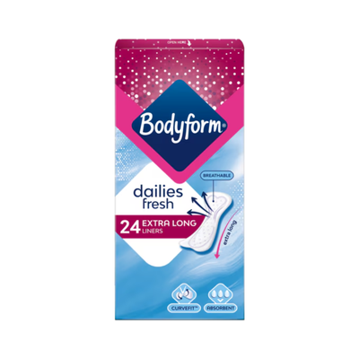 Bodyform Dailies Fresh Extra Long Liners 24's
