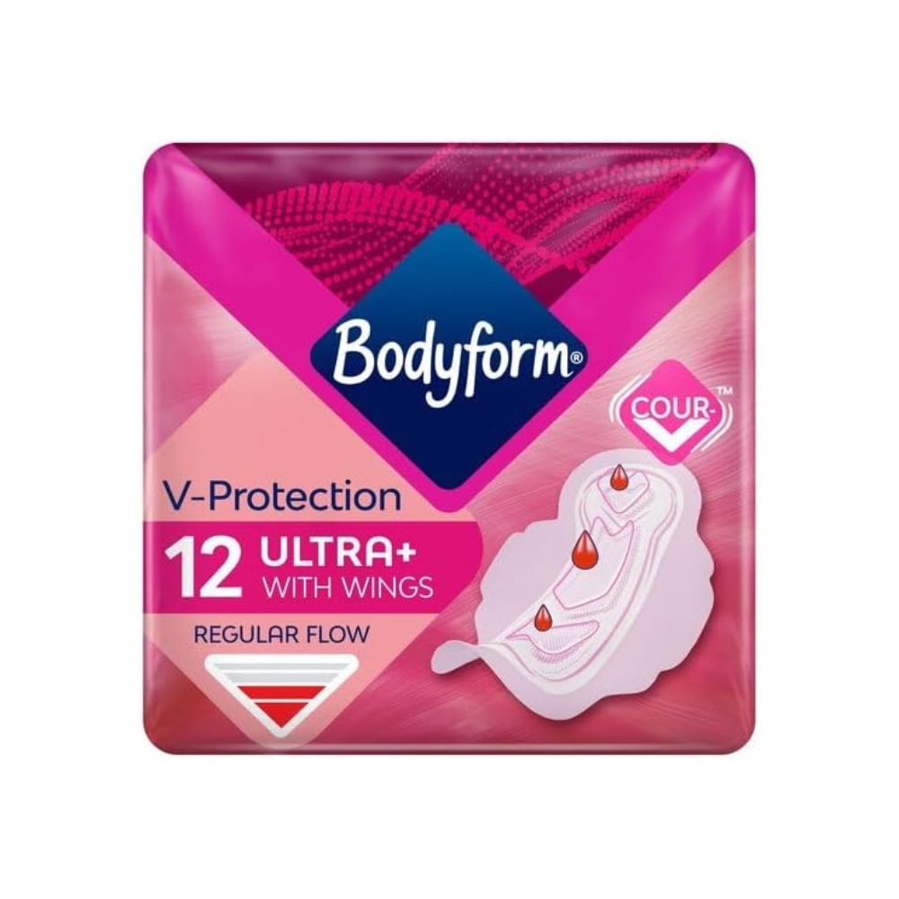 [new] Bodyform Ultra+ Wing 12 per pack Case of 4