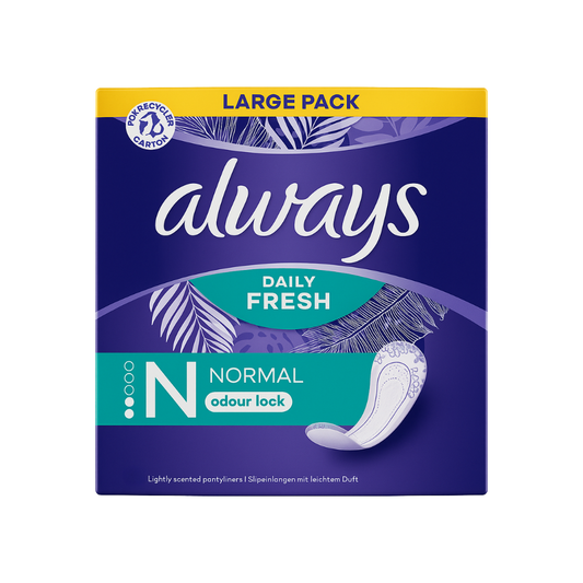 [new] Always Dailies Normal Pantyliners 46's, pack of 2