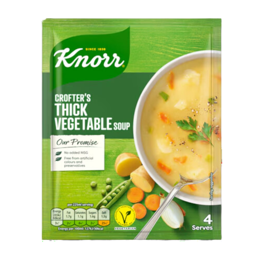 Knorr Thick Vegetable Soup Sachets – 9-Pack (75g Each)
