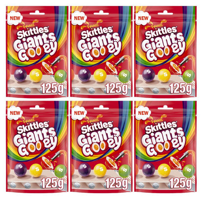 Skittles Fruits Giants Gooey – Pack of 3 (125g)