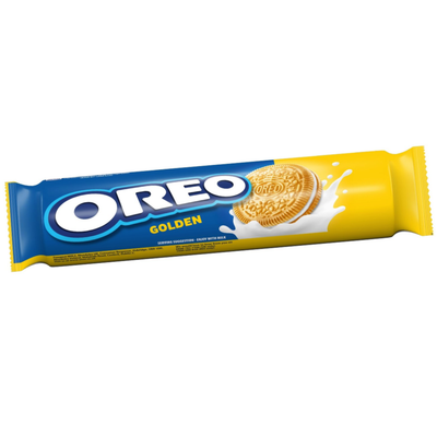 Oreo Classic Golden Sandwich Cookies with Smooth Vanilla Creme Filled – Individually Wrapped for Freshness, Pack of 4