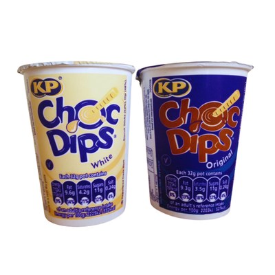 KP Chocolate Dipping Mini Bundle - Chocolate Dips 3x28g & Milk Dips 3x28g - Melted Milk & Chocolate with Biscuit Sticks