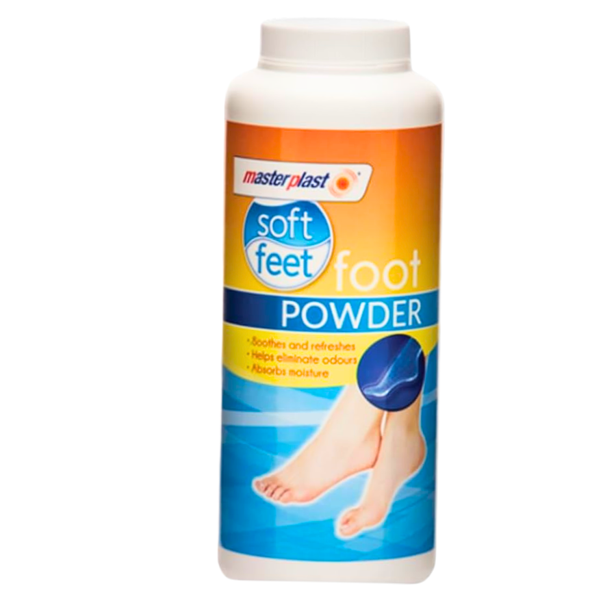 Masterplast Foot Powder Talc Soothes Refreshes Eliminates Odour Soft Feet - 170g, Pack of 2