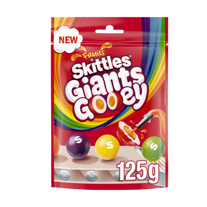 Skittles Fruits Giants Gooey – Pack of 3 (125g)